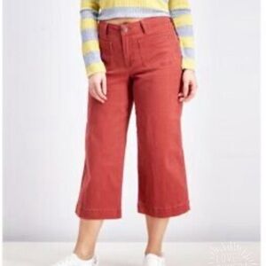 One 5 One Brown Flare Wide Leg Jeans